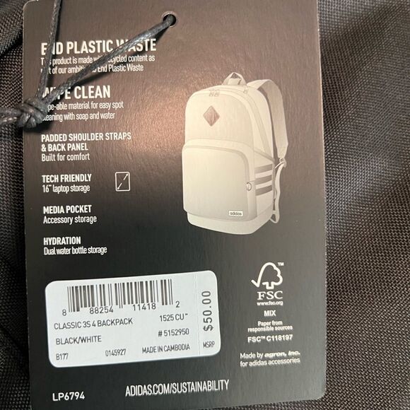 Classic 3-Stripes 5 Backpack and Excel 2 Lunch Bag Set - Picture 4 of 9